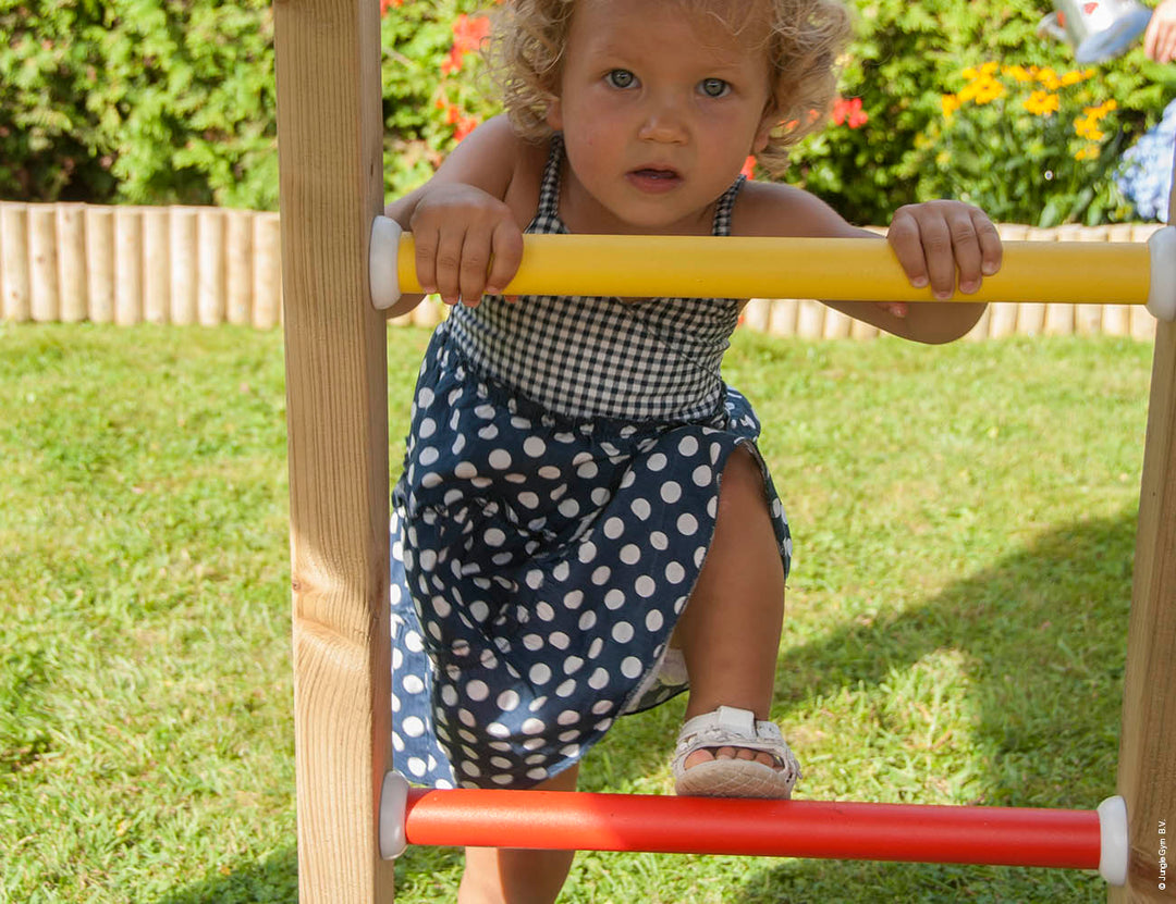 Jungle Safari | Wooden climbing frame with swings & climbing net
